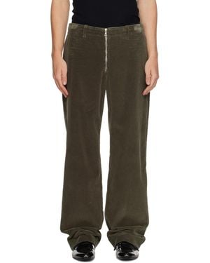 Rier Khaki Tyrolean Corduroy Trousers - Green