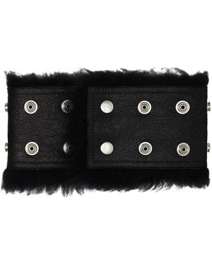 Rick Owens Concordians Shearling Neck Band - Black