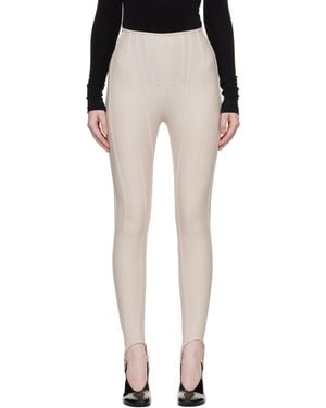 Mugler Corseted Leggings - Black