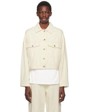Weekend by Maxmara Off- Short Denim Jacket - Natural