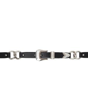 Toga Ring Chain Belt - Black