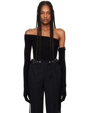 Jean Paul Gaultier グローブ ボディスーツ - ブラック