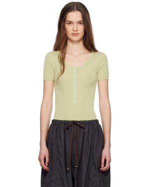 Lemaire Buttoned Rib Bodysuit - Multicolor