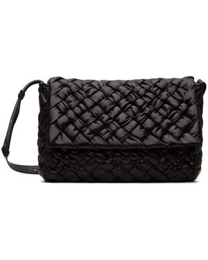 Bottega Veneta ブラウン Rumple メッセンジャーバッグ - ブラック