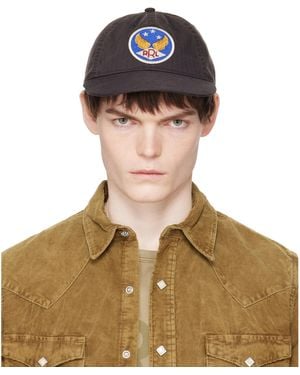 RRL Winged-Logo Twill Ball Cap - Brown