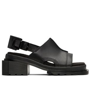 Dr. Martens Mules Maybole Noires À Bout Ouvert