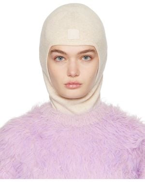 Acne Studios Face Logo Balaclava - Pink