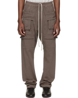 Rick Owens Temple Creatch Drawstring Cargo Trousers - Multicolour