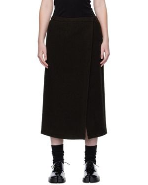 Rier Wrap Midi Skirt - Black