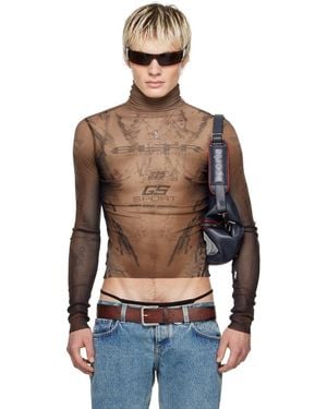 Jean Paul Gaultier Shayne Oliverエディション ブラウン Gs Sport タートルネック - ブルー