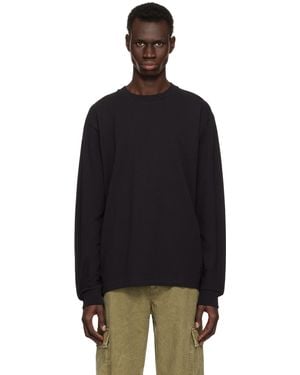 John Elliott Ls College T-Shirt - Black