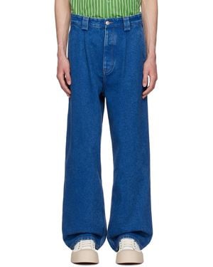 Marni ブルー コーティング ジーンズ