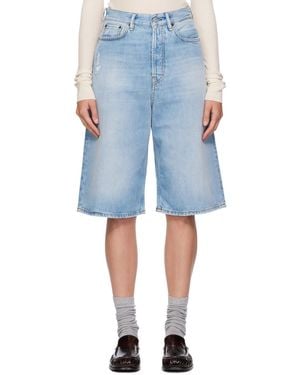 Acne Studios Loose-Fit Denim Shorts - Blue
