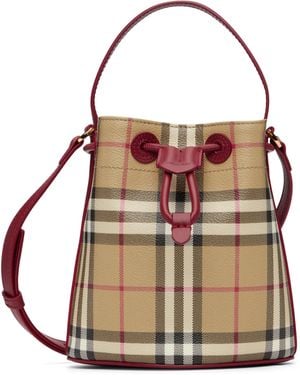 Burberry Mini Check Bucket Bag - Multicolour
