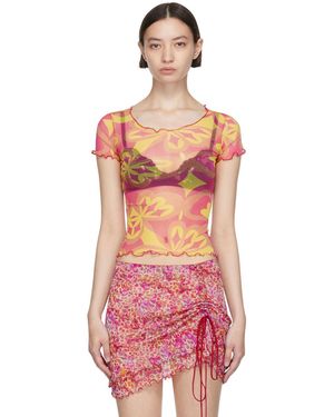 Priscavera Ssense Exclusive Nylon T-shirt - Red