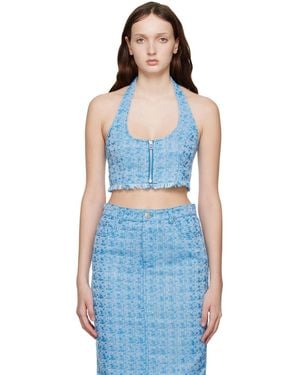 STAUD Blue Becca Top