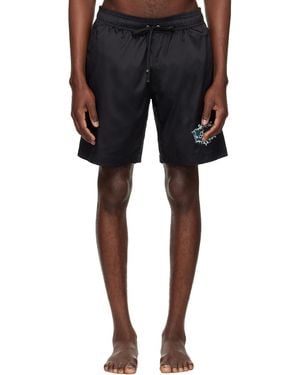 Amiri Chateau Crest Swim Shorts - Black