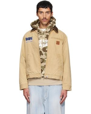 A Bathing Ape Work Jacket - Metallic