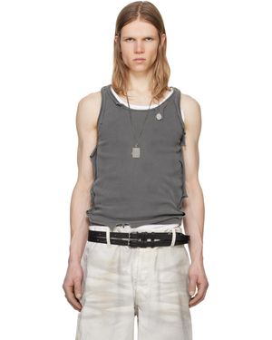 ALEXANDER DIGENOVA Layered Tank Top - Black