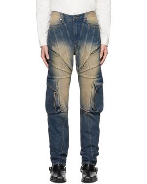 JUNTAE KIM Corset Jeans - Blue