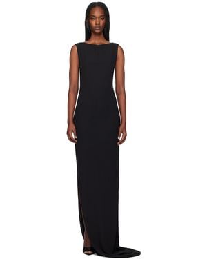 Monot Georgette Maxi Dress - Black