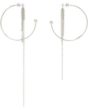 Justine Clenquet Sienna Large Earrings - White