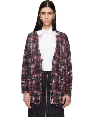 R13 Printed Oversized Cardigan - Multicolour