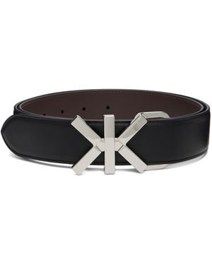 KENZO Paris Double K' Reversible Belt - Black