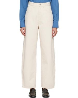 Rohe Berber Barrel Leg Jeans - White