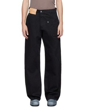 JW Anderson Twisted Workwear Jeans - Black