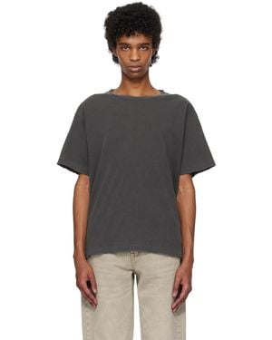 John Elliott Folsom Cropped T-Shirt - Black