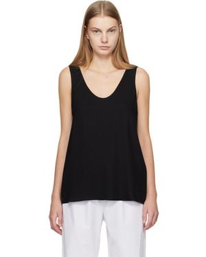 Matteau Fluid Scoop Tank Top - Black