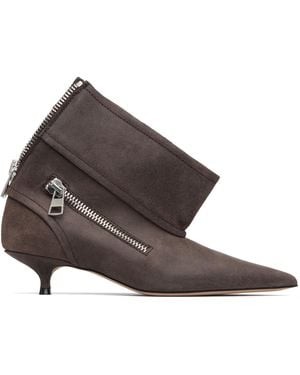 JW Anderson Biker Kitten Heel Boots - Black