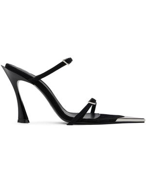 Mugler Strappy Fang 95 Heeled Sandals - Black