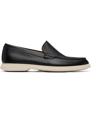 BOSS Emed-Logo Loafers - Blue