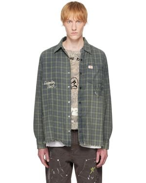 PALY 'Dockweiler' Flannel Overshirt - Black