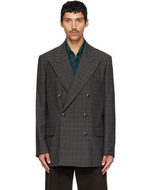 Dries Van Noten Oversized Wool Blazer - Black