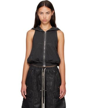 Rick Owens Tower Cyclops Sl Hoodie - Black