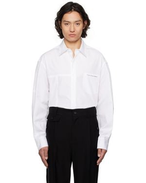 Feng Chen Wang Panelled Shirt - White