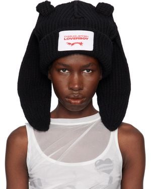 Charles Jeffrey Chunky Rabbit Beanie - Black