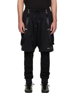 MASTERMIND WORLD Layered Trousers - Black