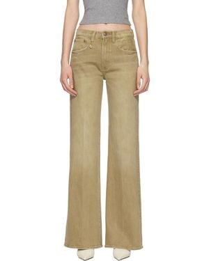 R13 Flared High-Rise Jeans - Multicolor
