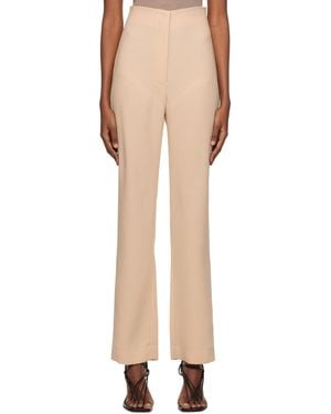 Paris Georgia Basics Ssense Work Capsule – Paneled Pants - Natural
