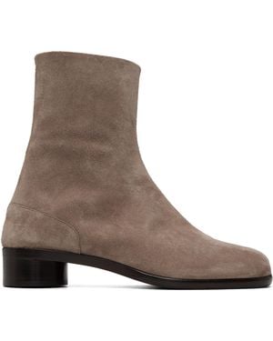 Maison Margiela Taupe Tabi Ankle Boots - Brown