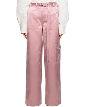 STAUD Pink Shay Trousers