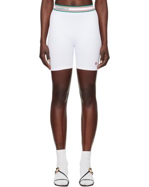 CASABLANCA Seamless Sport Shorts - White