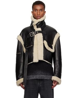Acne rita leather jacket deals