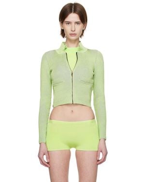 Isa Boulder Tracksuit Zip-Up Sweater - Green