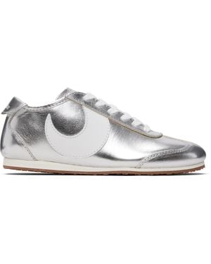 Marine Serre Metallic Leather Ms Astra Trainers - Black