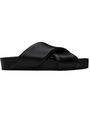 Jil Sander Padded Sandals - Black